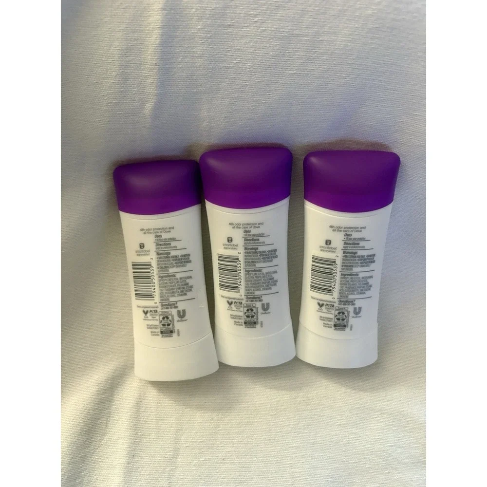 NEW Dove Teens Antiperspirant Deodorant Vanilla Cupcake 2.6oz NEW Sealed 3 Pack